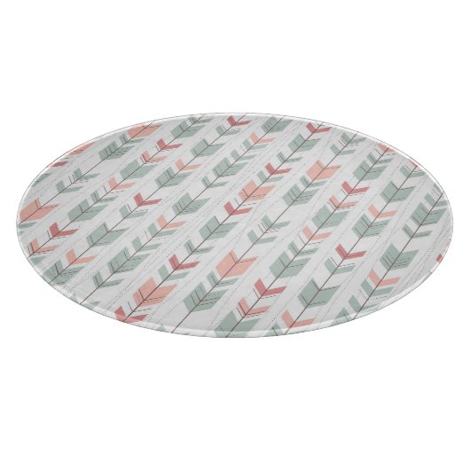 Geometrisch patroon in retrostijl snijplank (Hoek)