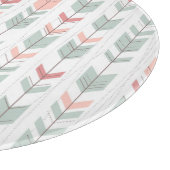 Geometrisch patroon in retrostijl snijplank (Hoek)