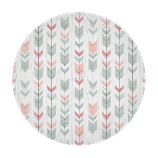 Geometrisch patroon in retrostijl snijplank (Voorkant)