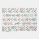 Geometrisch patroon in retrostijl theedoek (Horizontaal)