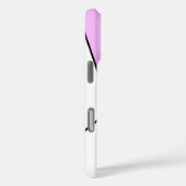 Geometrisch patroon in roze en wit Case-Mate iPhone case (Achterkant / Rechts)