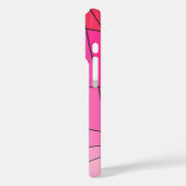 Geometrisch patroon in roze ombre Case-Mate iPhone case (Achterkant / Links)