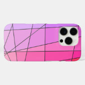 Geometrisch patroon in roze ombre Case-Mate iPhone case (Achterkant (horizontaal))