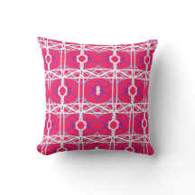 Geometrisch patroon in roze, wit en Paarse