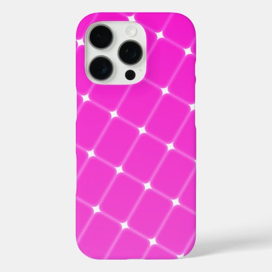  geometrisch patroon in warmroze magenta Case-Mate iPhone case (Achterkant)