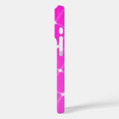  geometrisch patroon in warmroze magenta Case-Mate iPhone case (Achterkant / Links)