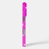  geometrisch patroon in warmroze magenta Case-Mate iPhone case (Achterkant / Rechts)