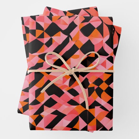 geometrisch patroon. inpakpapier vel (In situ)