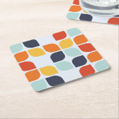 geometrisch patroon kartonnen onderzetters (Schuin)