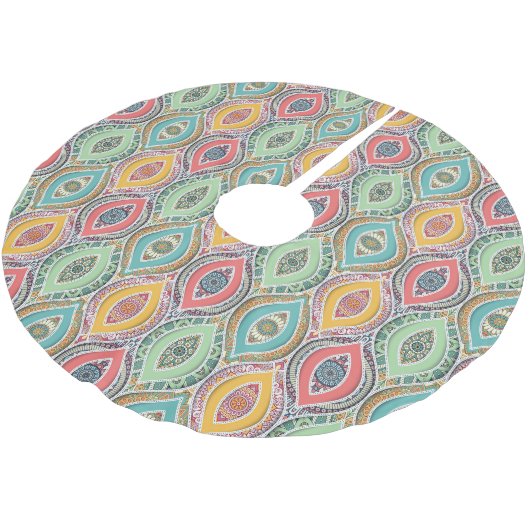 Geometrisch patroon kerstboom rok (Gekanteld)