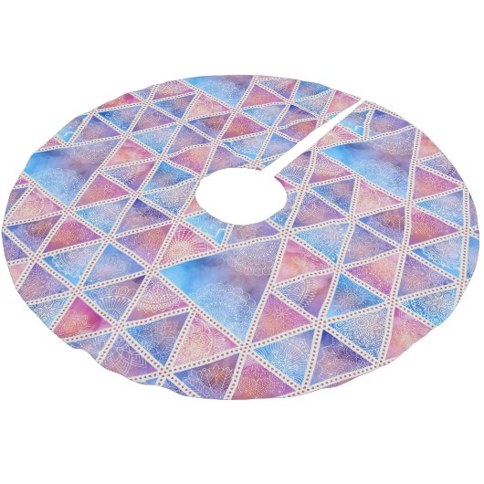 Geometrisch patroon kerstboom rok (Gekanteld)