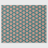 Geometrisch patroon Kerststerren 11 Cadeaupapier (Vlak)