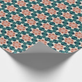 Geometrisch patroon Kerststerren 11 Cadeaupapier (Hoek)