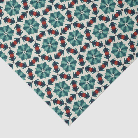 Geometrisch patroon Kerststerren 12 Tissuepapier (Detail)