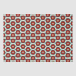 Geometrisch patroon Kerststerren 2 Tissuepapier