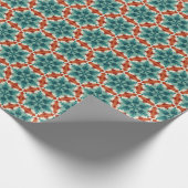 Geometrisch patroon Kerststerren 6 Cadeaupapier (Hoek)