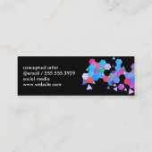 Geometrisch patroon / kleurrijk mini visitekaartje (Achterkant)