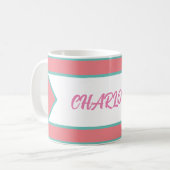 Geometrisch patroon koffiemok (Voorkant links)