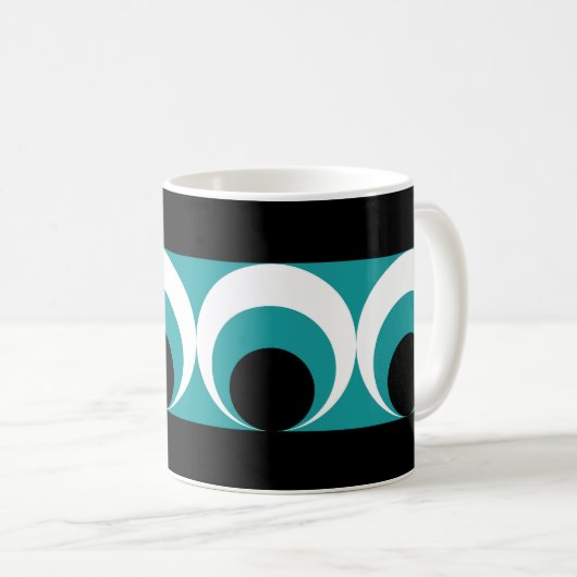 Geometrisch patroon koffiemok (Voorkant rechts)