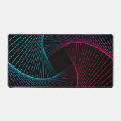 Geometrisch patroon kunst bureau mat (Voorkant)