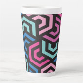 Geometrisch patroon latte mok (Voorkant)