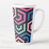 Geometrisch patroon latte mok (Rechts)