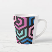 Geometrisch patroon latte mok (Rechts)