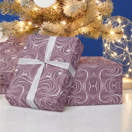 Geometrisch patroon | Lavendelwerveling Cadeaupapier (Feestdagen)