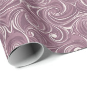 Geometrisch patroon | Lavendelwerveling Cadeaupapier (Rol Hoek)
