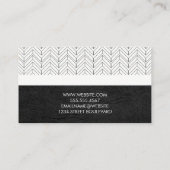 Geometrisch patroon | Leder | Boho Pattern Visitekaartje (Achterkant)