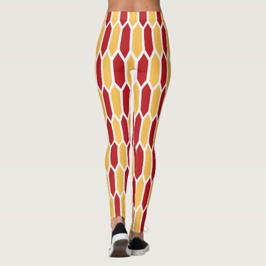 Geometrisch patroon leggings (Achterkant)