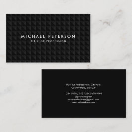 Geometrisch patroon Luxe Zwart Visitekaartje