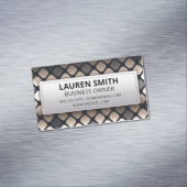 Geometrisch patroon magnetisch visitekaartje (Voorbeeld)