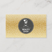 Geometrisch patroon | Makeup en schaar Visitekaartje (Voorkant)