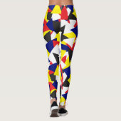 Geometrisch patroon Maritieme vlaggen Kleurrijk Leggings (Achterkant)