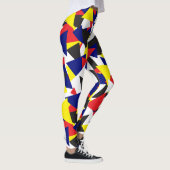 Geometrisch patroon Maritieme vlaggen Kleurrijk Leggings (Rechts)