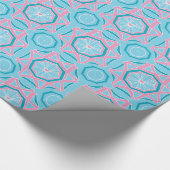 Geometrisch Patroon Marokkaans Glossy Wrapping Pap Cadeaupapier (Hoek)