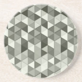 Geometrisch patroon met driehoeken van de grijswaa zandsteen onderzetter (Voorkant)