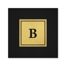 Geometrisch patroon met Faux Gold Folie Monogram