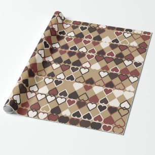 Geometrisch patroon met gekleurde elementen, abstr cadeaupapier