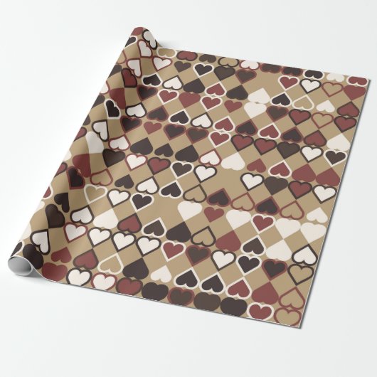 Geometrisch patroon met gekleurde elementen, abstr cadeaupapier (Uitgerold)