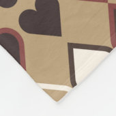 Geometrisch patroon met gekleurde elementen, abstr fleece deken (Hoek)