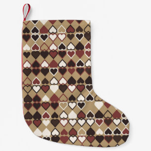 Geometrisch patroon met gekleurde elementen, abstr kleine kerstsok