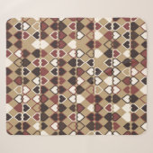 Geometrisch patroon met gekleurde elementen, abstr sherpa deken (Voorkant (horizontaal))