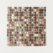 Geometrisch patroon met gekleurde elementen, abstr wandkleed (Voorkant (horizontaal))