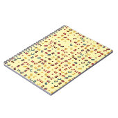 Geometrisch patroon met gekleurde elementen, notitieboek (Linkerzijde)