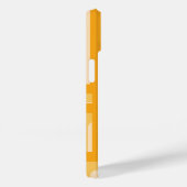 Geometrisch patroon met gele retro Case-Mate iPhone case (Achterkant / Rechts)