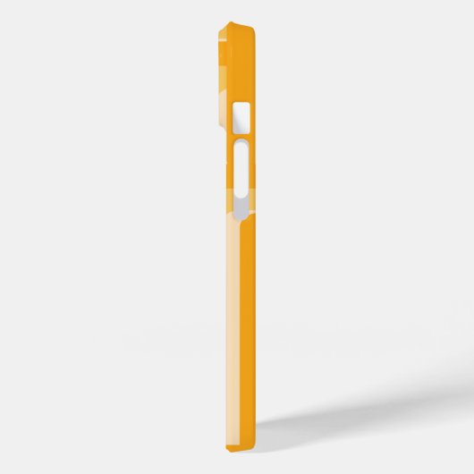 Geometrisch patroon met gele retro Case-Mate iPhone case (Achterkant / Links)