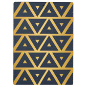 Geometrisch patroon met gepersonaliseerde driehoek klembord (Achterkant)