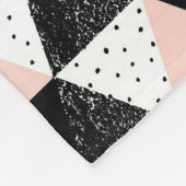Geometrisch patroon met handgetekende driehoek fleece deken (Hoek)